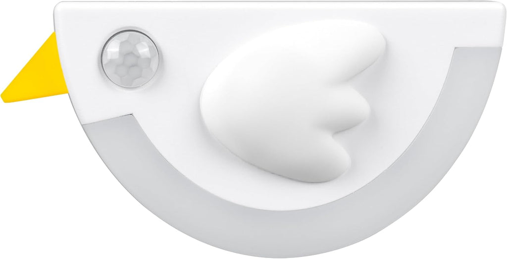 BrightBird Portable and Rechargeable LED Sensor Night Light, White