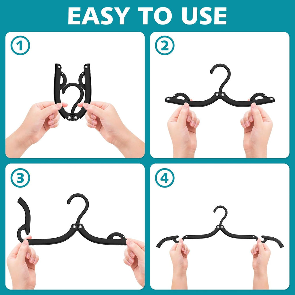 15 Pcs Travel Hangers Foldable Hangers Portable Cruise Ship Essentials 2026
