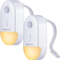 Amazon Basics Color Changing LED Toilet Bowl Motion Sensor Light, Battery Operated, Auto-off After 60 Seconds, 15 ft Detection Range, 2 Pack, White