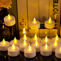 Nancia LED Tea Lights Battery Operated Flameless Candles 50Pack Warmyellow