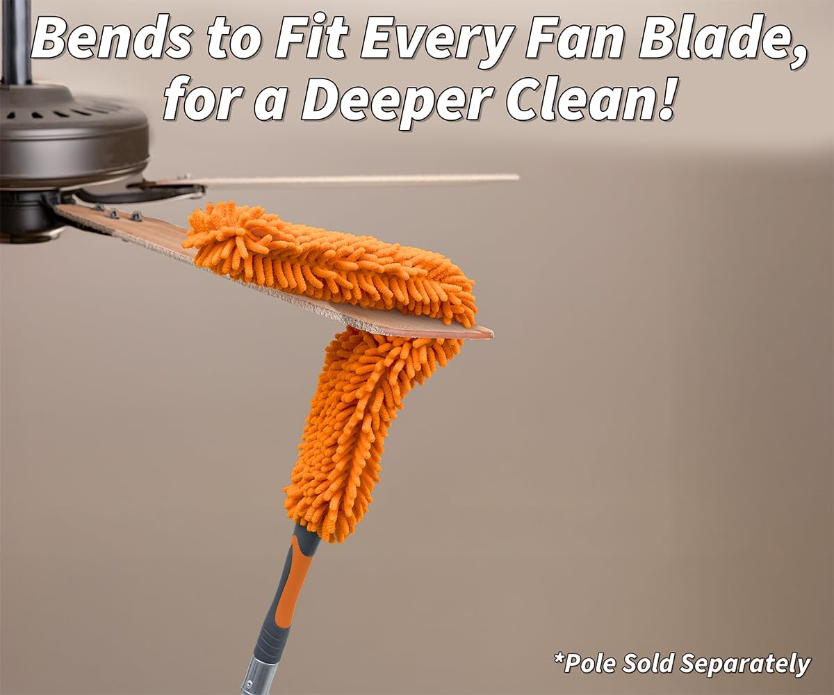 Flexible Ceiling Fan Cleaner Duster for High Ceiling (Pole Sold Separately)