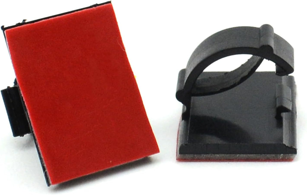 Self Adhesive Cable Clips Clamps Zip Car Wire Tie Mount Drop Wire Holder