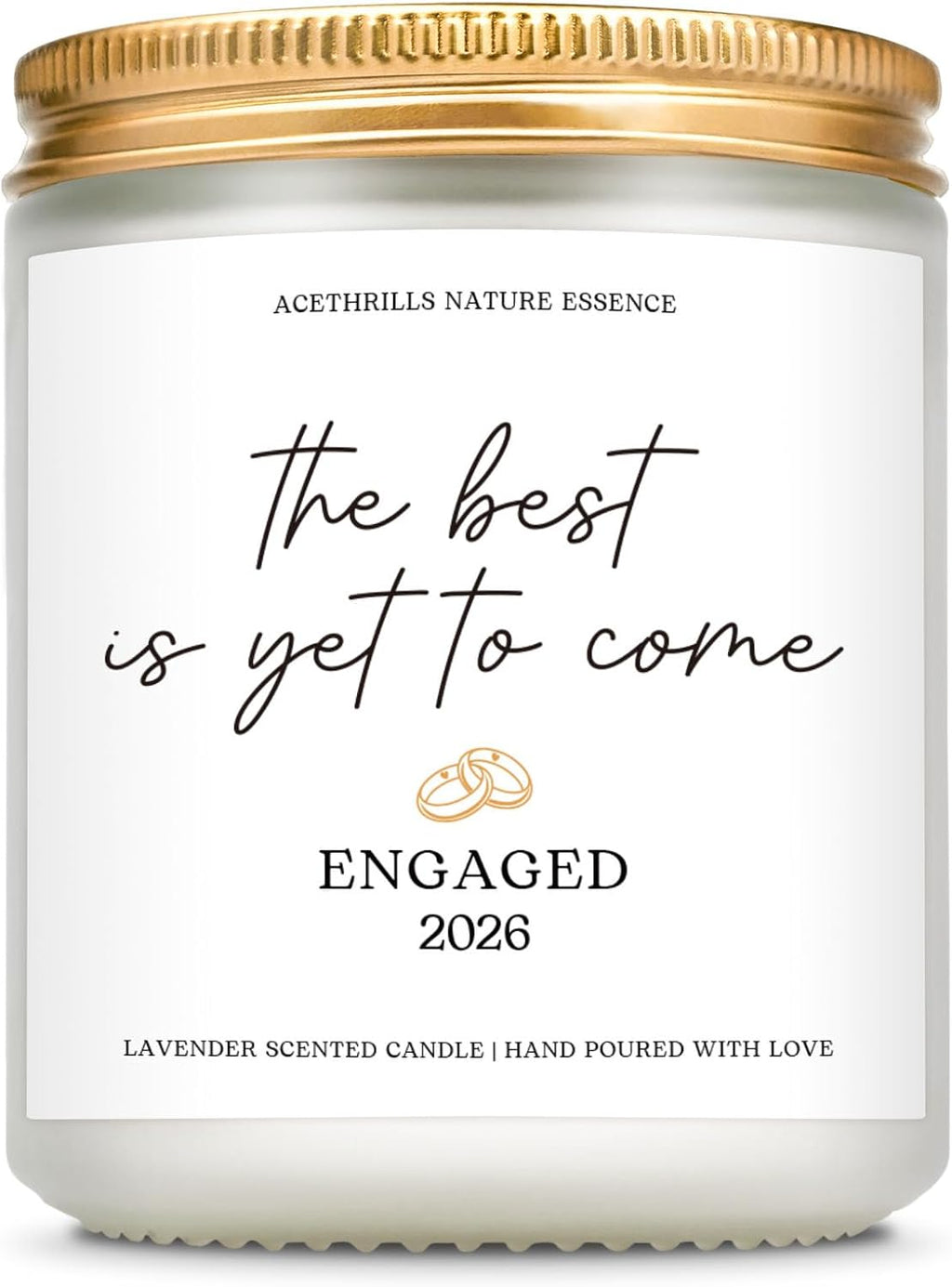 Engagement Gifts for Couples Women - 7 Oz Lavender Scented Candle