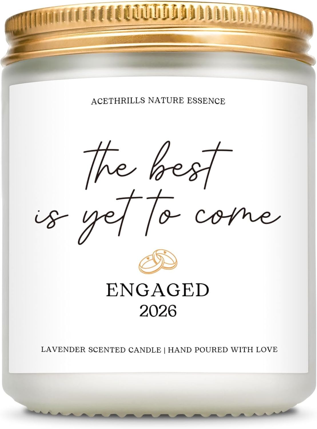 Engagement Gifts for Couples Women - 7 Oz Lavender Scented Candle