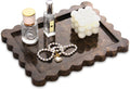 Scalloped Marble Decorative Tray, Light Emperador, 10.8 * 8