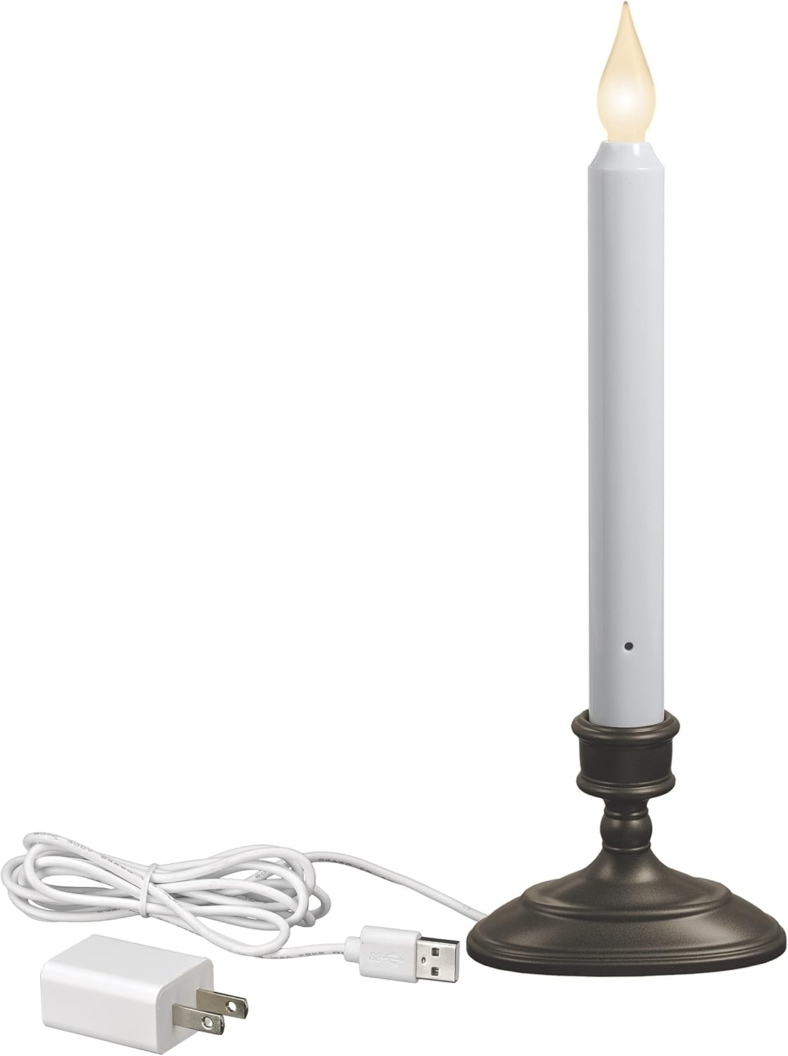 Xodus Plug-in Window Candles, Bright, Dusk to Dawn Sensor, Bronze, 6 Pack