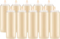 Lerner 9-Day Memorial Candles, 10 Pack, 7” Pillar Prayer Candle in Plastic Jar, Long-Lasting Smokeless Clean Burning Mourning & Shiva Candle for Vigils, Church, Emergencies, Jewish Yahrzeit Candles