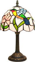 Tiffany Lamp Stained Glass Table Lamp Hummingbird Style Small Bedside Lamps Living Room Dining Room Office Decoration Desk Lamp Home Decoration Creative Gift