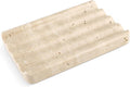 Karibiber Marble Soap Dish, Beige Travertine Bar Soap Holder Shower, Large Bathroom Soaps Saver, Easy Cleaning Natural Stone Sponge Holder for Kitchen Sink, Executive Jewelry Ring Tray