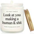 Funny New Mom Gifts, Handmade Scented Lavender Candle for New Mom