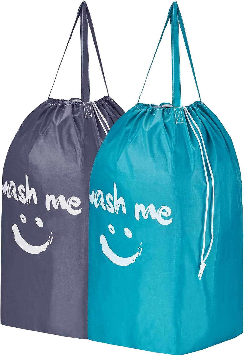 HOMEST 2 Pack Wash Me Travel Laundry Bag with Handles