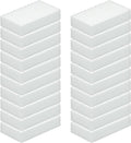 20Pcs Melamine Foam Sponge, 2X Density Magic Cleaning Eraser, Durable Multi-Surface Scrubber for Kitchen, Bathroom, Wall, Shoe, Car, Sink & Floor Household Cleaning Essentials (20 Pcs-2X Density)