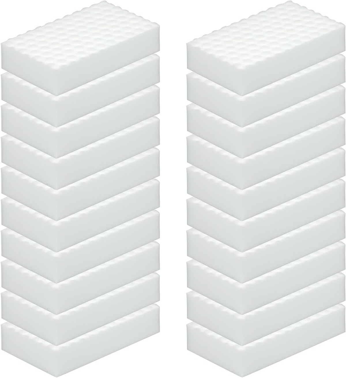 20Pcs Melamine Foam Sponge, 2X Density Magic Cleaning Eraser, Durable Multi-Surface Scrubber for Kitchen, Bathroom, Wall, Shoe, Car, Sink & Floor Household Cleaning Essentials (20 Pcs-2X Density)
