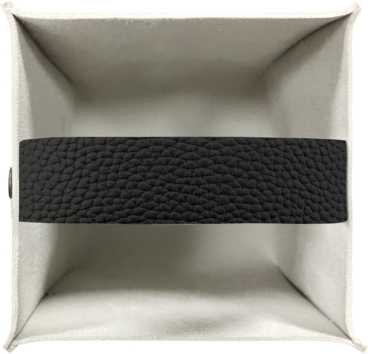 Cute Ghost Tissue Box Holder Square PU Leather Tissues Cube Box Cover Modern Decorative Halloween Decor Facial Napkin Holder Case for Car Kitchen Bedroom Bathroom Black