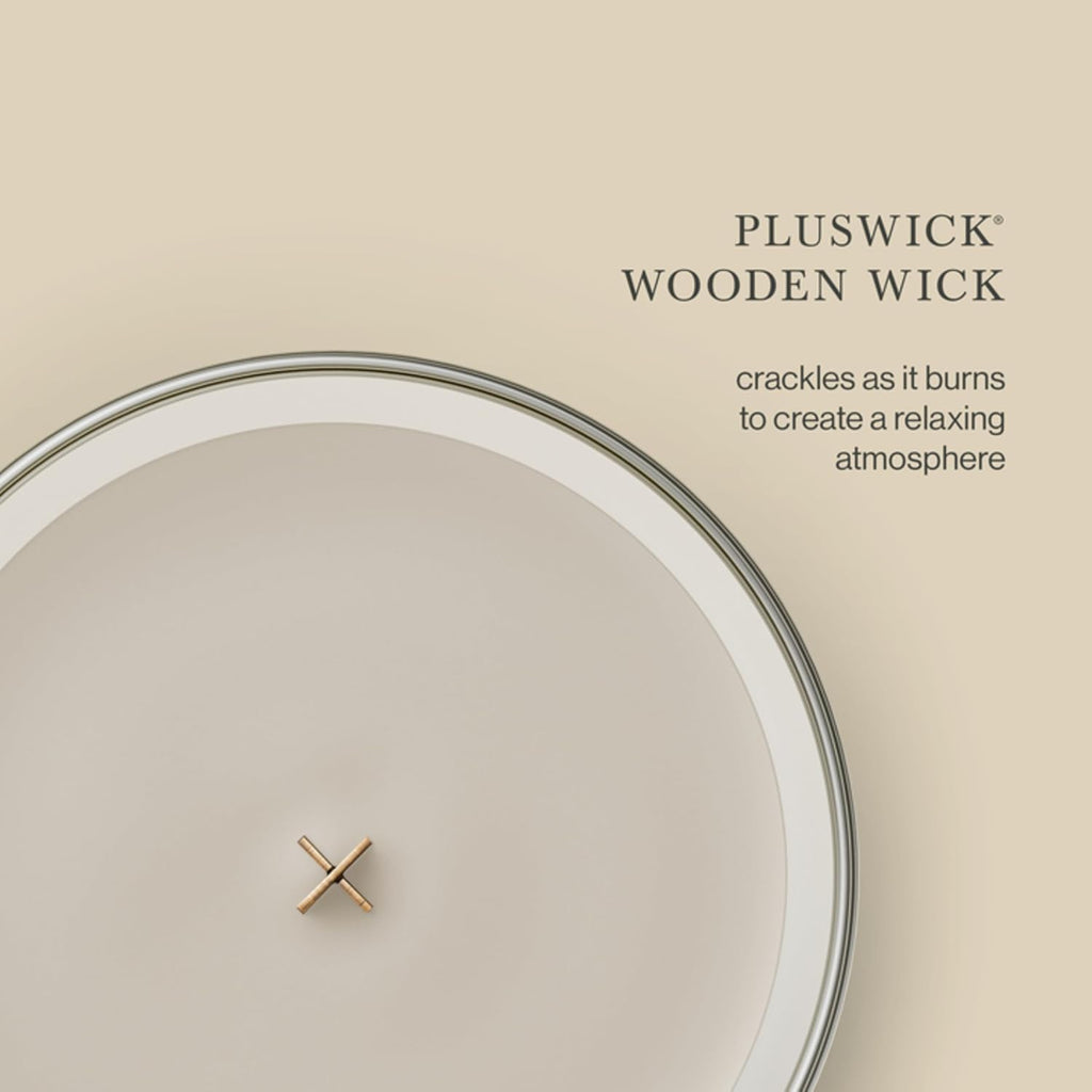 WoodWick Tonka & Almond Milk Scented Candle, Crackling Wick, 21.5oz