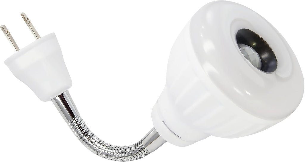 LED Motion-Activated Sensor Dusk To Dawn PIR Night Light AC Outlet Directional Flexible Rotatable 360 Socket Plug-in Wall Stairs Lamp Indoor Closet Cabinet Toilet Garage Ceiling Basement (5W 3000K)