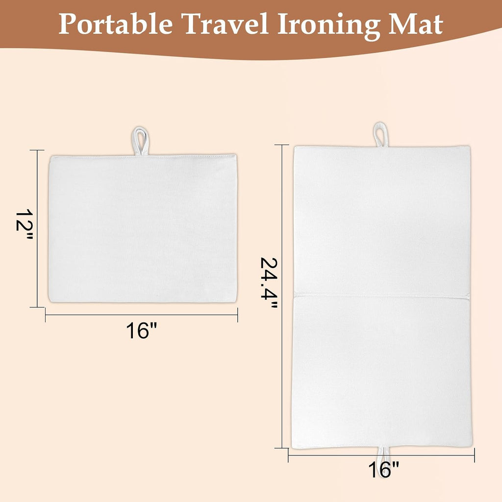 Small Ironing Mat Foldable for Tabletop, Washer, Bed, 24x16 Inch