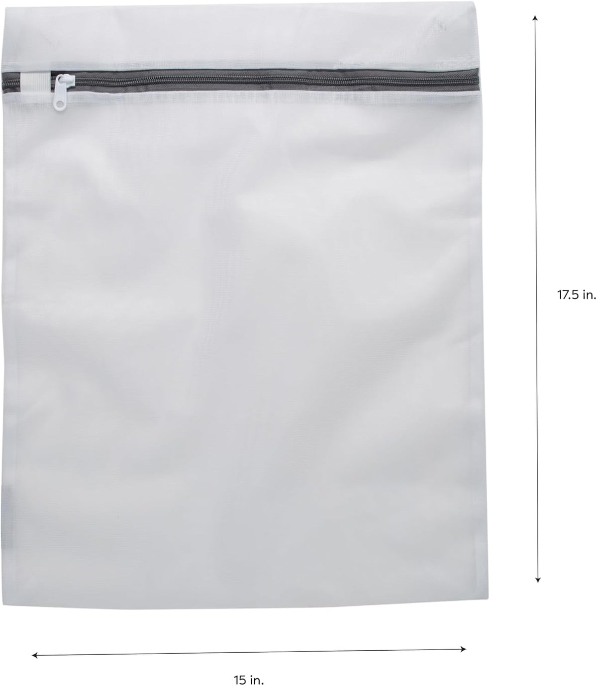 Laundry 360 Large Mesh Wash Bag | Laundry | Washing Machine | Zipper Closure | Prevents Pulling and Tearing | Clothes | Garments | Delicates | Socks | White