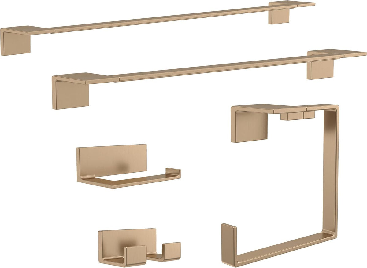 Delta Single Post Toilet Paper Holder | Champagne Bronze | Wall Mount | Vero Bathroom Accessories