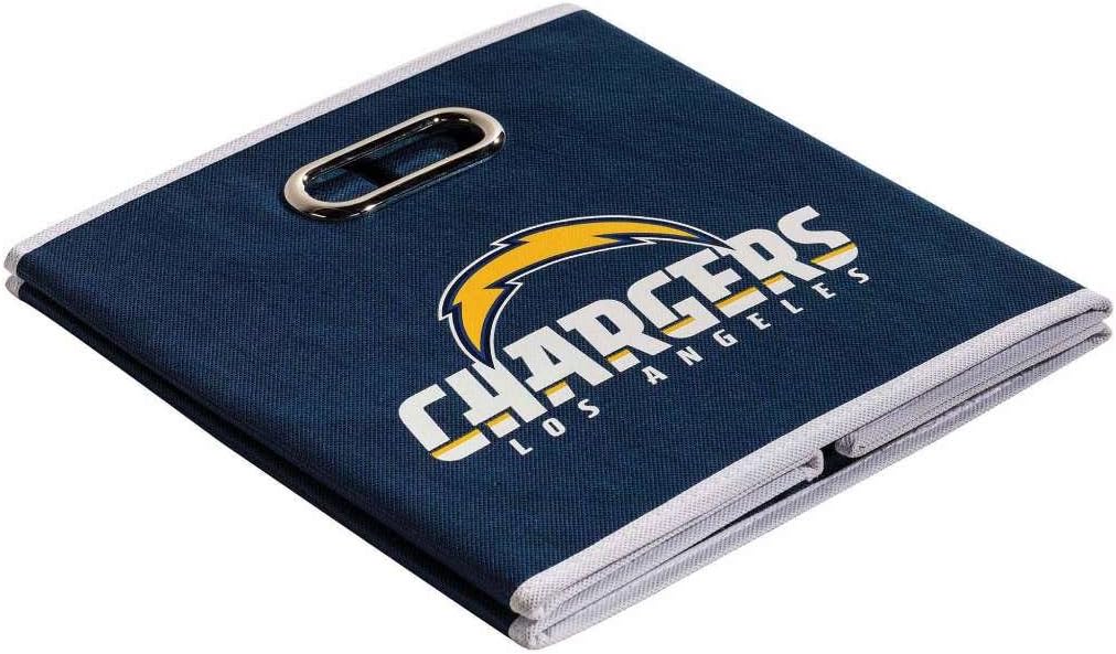 Franklin Sports NFL L.A. Chargers Collapsible Storage Bin