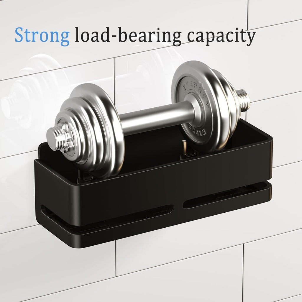 Bathroom Shower Caddy,No Drill Shower Shelves(5-piece Set-Black)