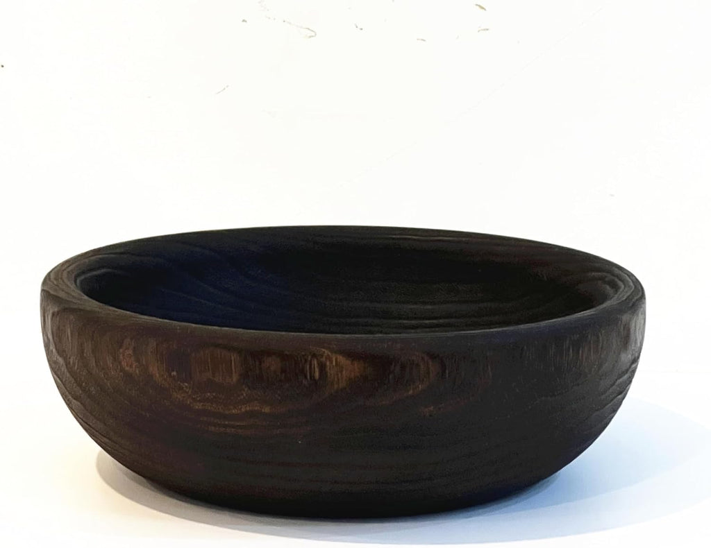 Wooden Bowl 10.6" Handcrafted Centerpiece for Storage (Small)
