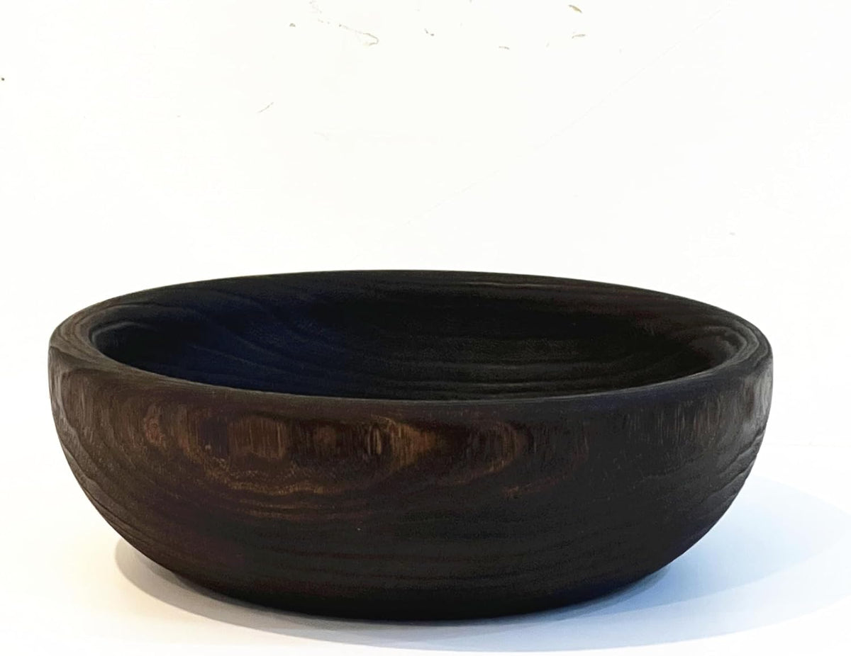 Wooden Bowl 10.6" Handcrafted Centerpiece for Storage (Small)