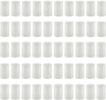 Housecret 50 Pack 2" D x 3" H White Unscented Pillar Votive Candles
