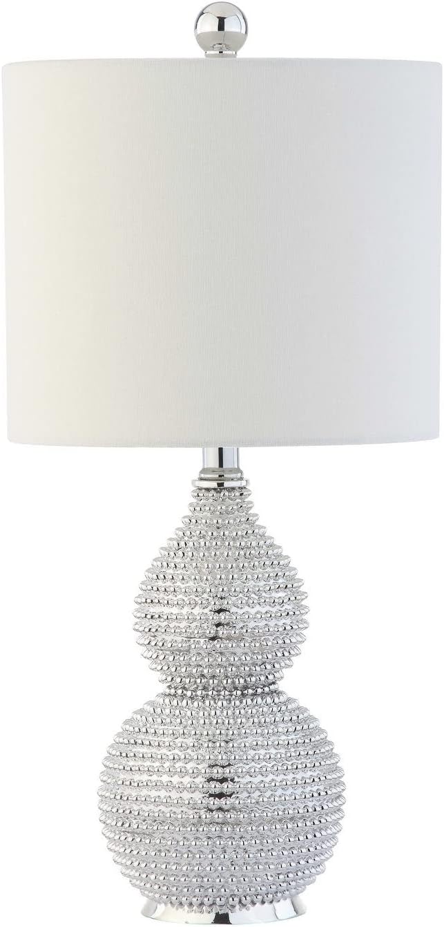 SAFAVIEH Clarabel Table Lamp, 20" Glam Chrome TBL4042A