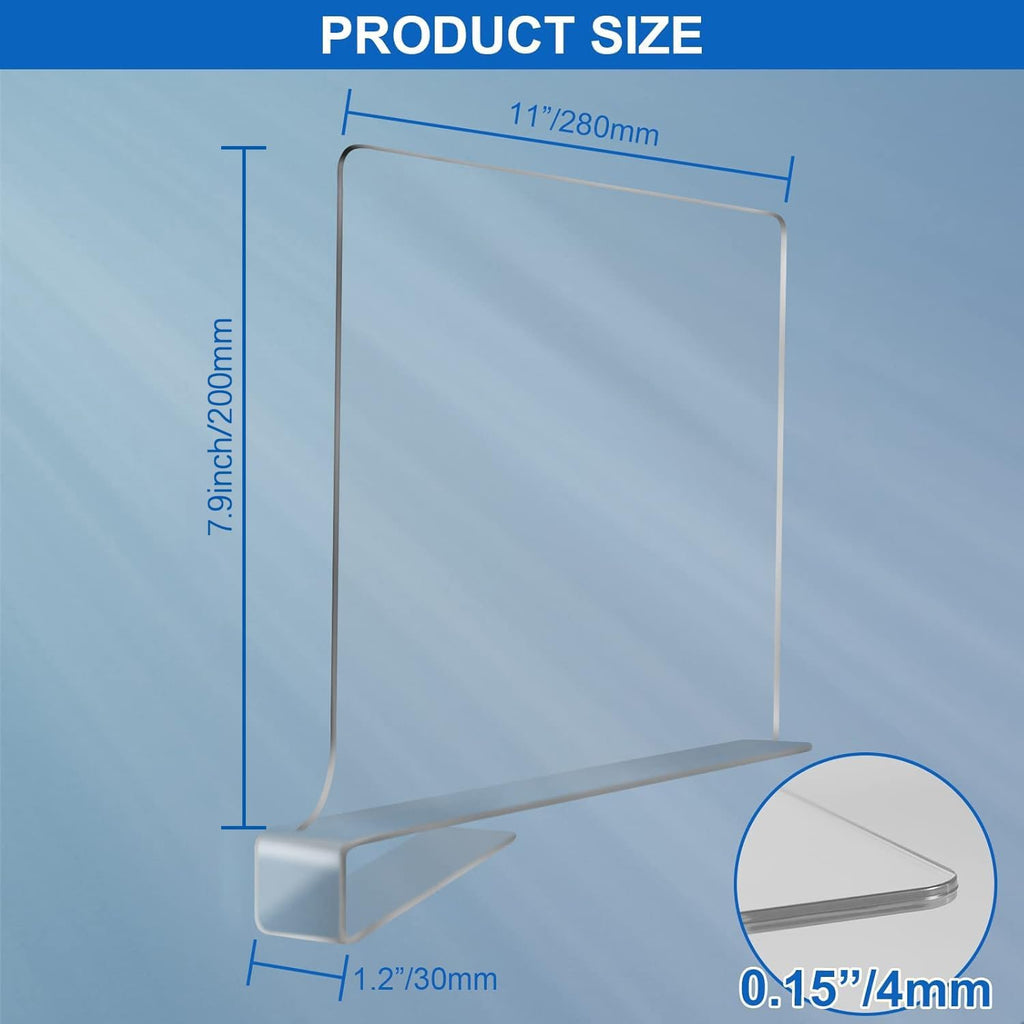 Acrylic Shelf Dividers for Closet Organization 4PCS Closet Shelf Divider Closet Dividers for Shelves Shelf Organizer for Closet Shelf Organizer for Wood Closet Separator Clear