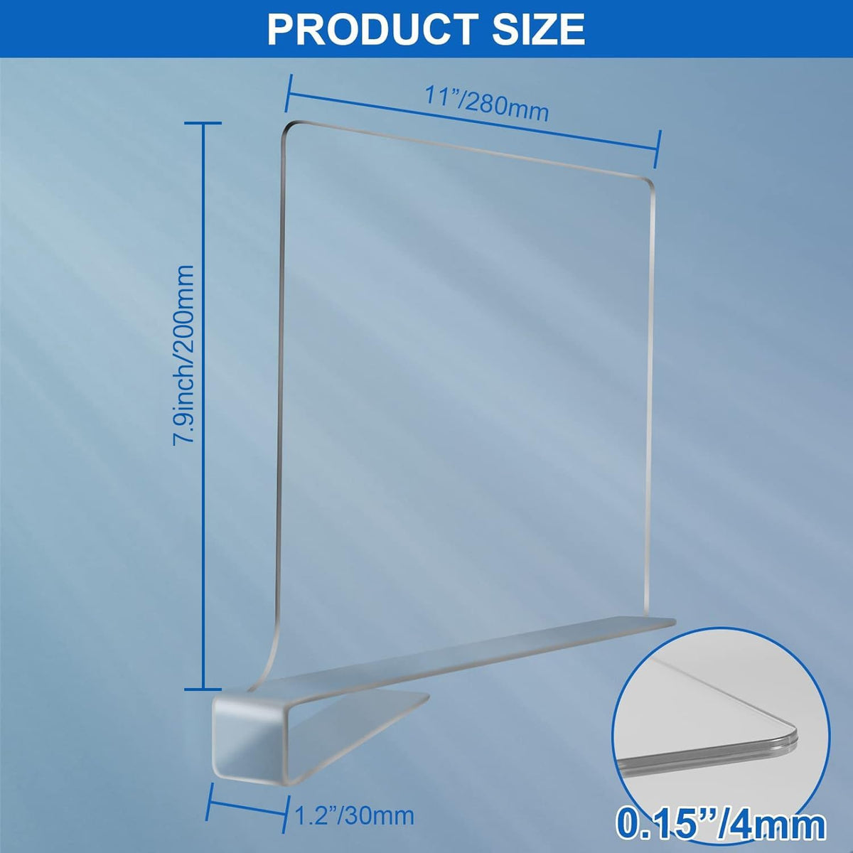 Acrylic Shelf Dividers for Closet Organization 4PCS Closet Shelf Divider Closet Dividers for Shelves Shelf Organizer for Closet Shelf Organizer for Wood Closet Separator Clear