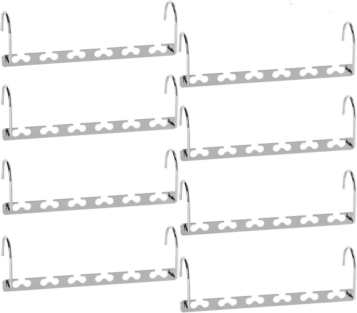 GEFTOL Space Saving Hangers Metal Hanger Magic Cascading Hanger Closet Clothes Organizer(8 Pack)