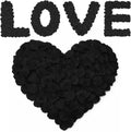 Anwyll 3000Pcs Black Rose Petals - Artificial Faux Flowers Fake Rose Petals for Wedding Proposal Engagement Romantic Night Anniversary Valentine's Galentine's Day Decoration Home Room Party Decor