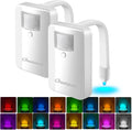 Chunace Toilet Bowl Night Light Motion Sensor 2 Pack, Funny Bathroom Stuff