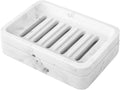MoKo Soap Dish, Dual-Layer Resin Bar Soap Tray Container Box Case Holder