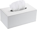Sumnacon Tissue Box Cover Rectangle,Magnetic Bottom Tissue Box Holder,White