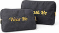 Travel Fanatics Wear Me Wash Me Travel Laundry Bag - 2-Sided Clean and Dirty Clothes Organizer Pouch for Suitcase, Carry-On and Trips