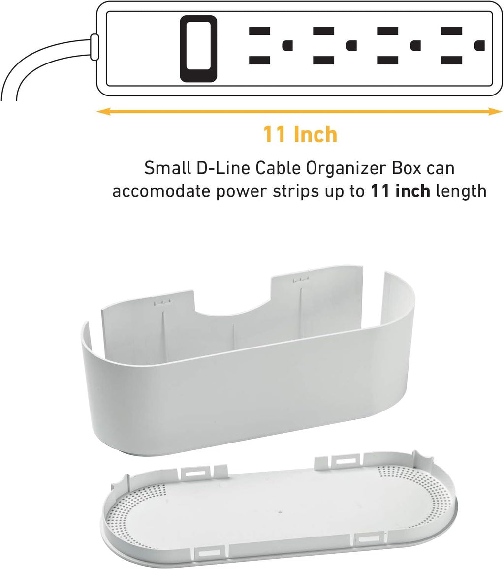 D-Line Small White Cable Management Box and D-Line White Cable Tube Bundle …