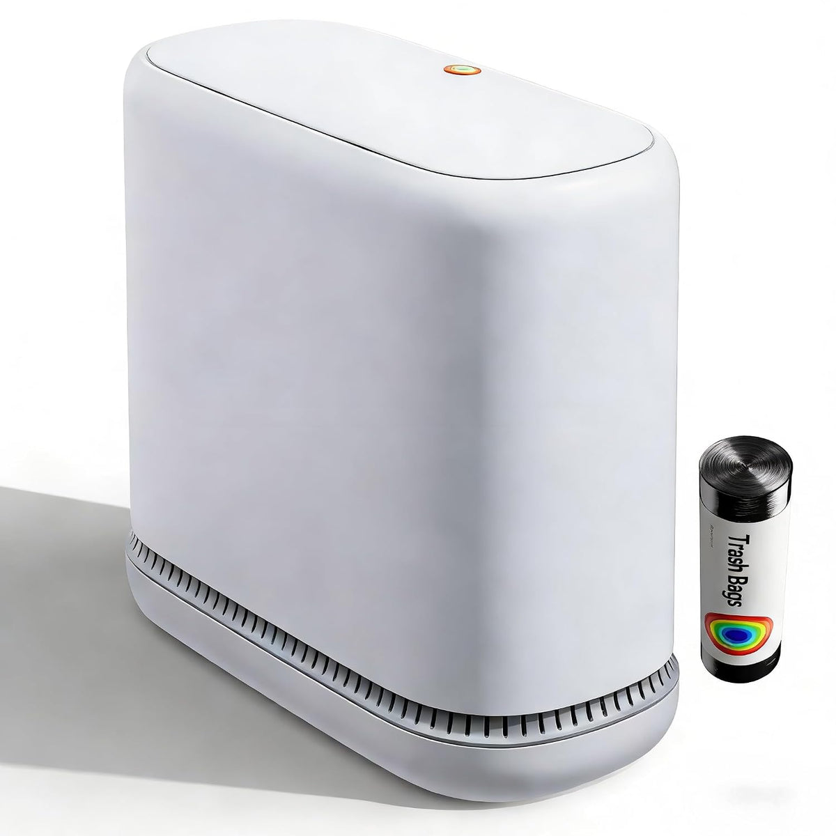 CTIME Small Bathroom Trash Can with Lid, Odor Control Garbage Can, 3 Gal