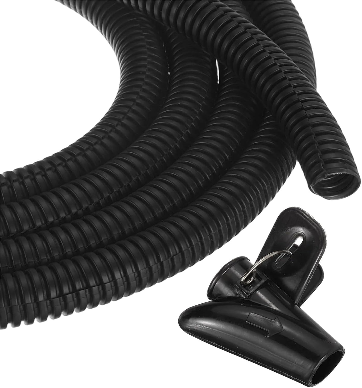 MECCANIXITY 1/2" 20ft Split Wire Loom Tubing w/Installation Tool Black