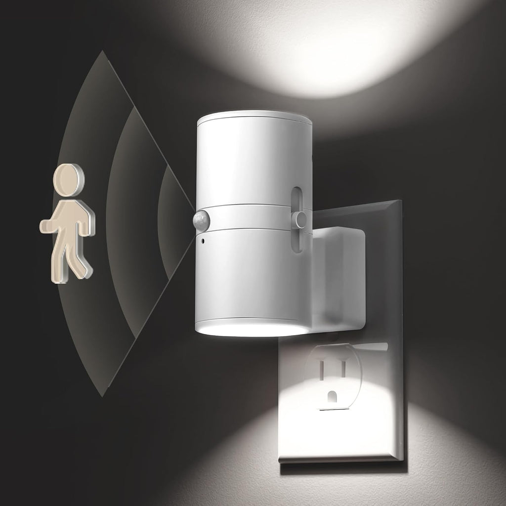 L LOHAS LED Motion Sensor Night Light, Bright Night Light, Dimmable 0-100LM