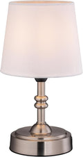 O’Bright Seraph mini – Cordless LED Table Lamp with Dimmer, Built-in Rechargeable Battery, 3-Level Brightness, Patio Table Lamp, Bedside Night Lamp, Ambient Light for Restaurant, Brushed Nickel