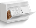 Bathroom Qtip Holder Dispenser, No Drilling Wall Mount Cotton Swabs Holder