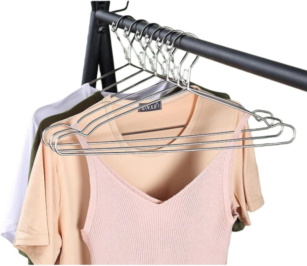 4mm Lockable Coat Hangers Heavy Duty Windproof Clothes Hanger