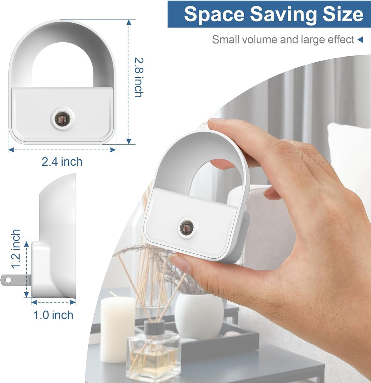 Night Lights, Night Light Plug into, Warm LED Nightlights, 6 Pack