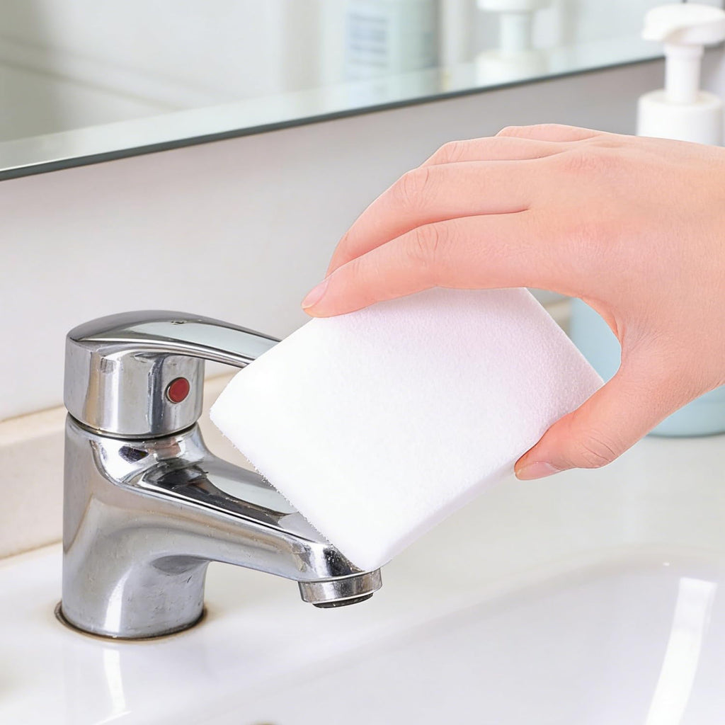 20Pcs Melamine Foam Sponge, 2X Density Magic Cleaning Eraser, Durable Multi-Surface Scrubber for Kitchen, Bathroom, Wall, Shoe, Car, Sink & Floor Household Cleaning Essentials (20 Pcs-2X Density)