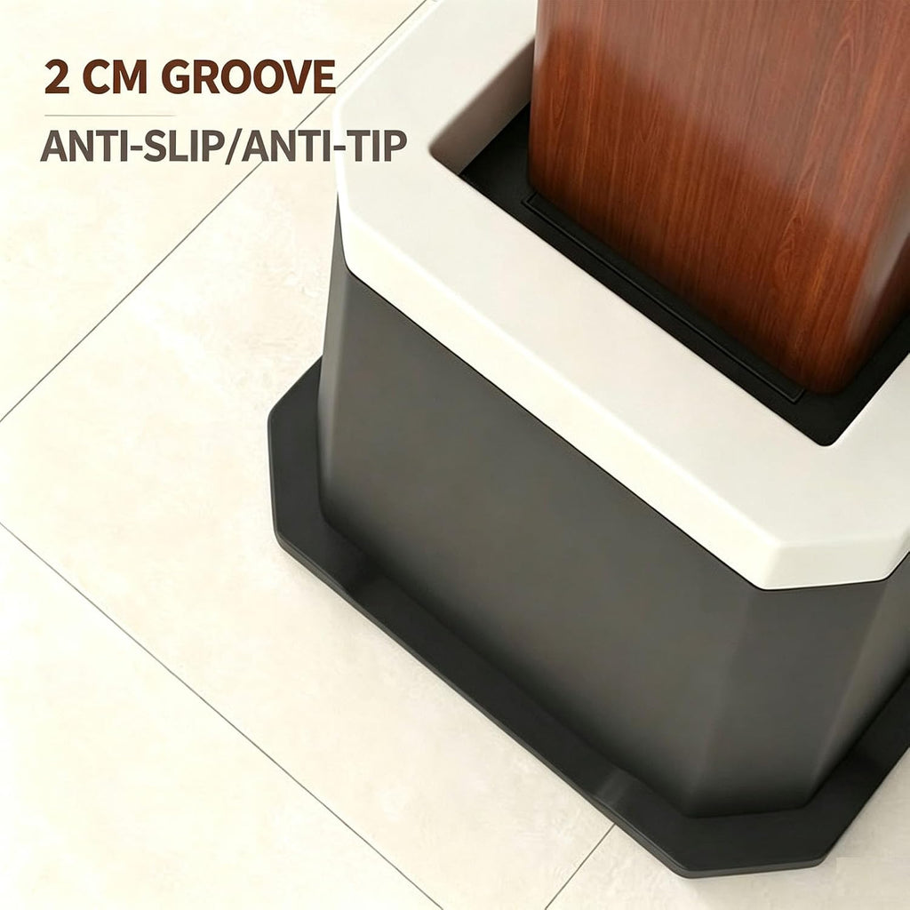 Bed Risers 3 Inch, 4pack Black Square Furniture Risers for 1100lbs