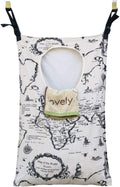 Adjustable Door-Hanging Laundry Hamper with Stainless Steel Hooks, Hanging Laundry Bag