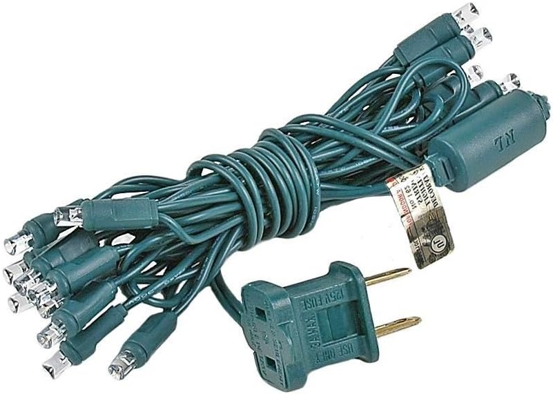 Novelty Lights 8.5 Foot 20 Light Mini LED Crafting Lights, Green Wire