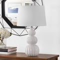 SAFAVIEH Corina Table Lamp, 26.5" Modern White TBL4277B